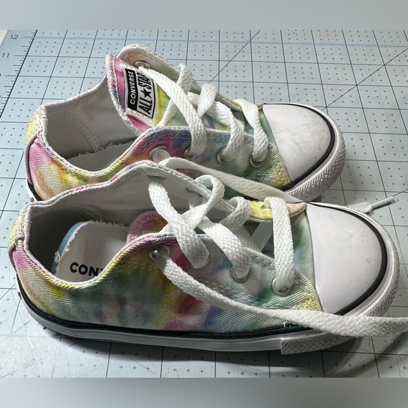 Converse All Star Toddler Little Kids Tie-Dye Pastel lace up Shoes *used* 9T - Picture 3 of 8